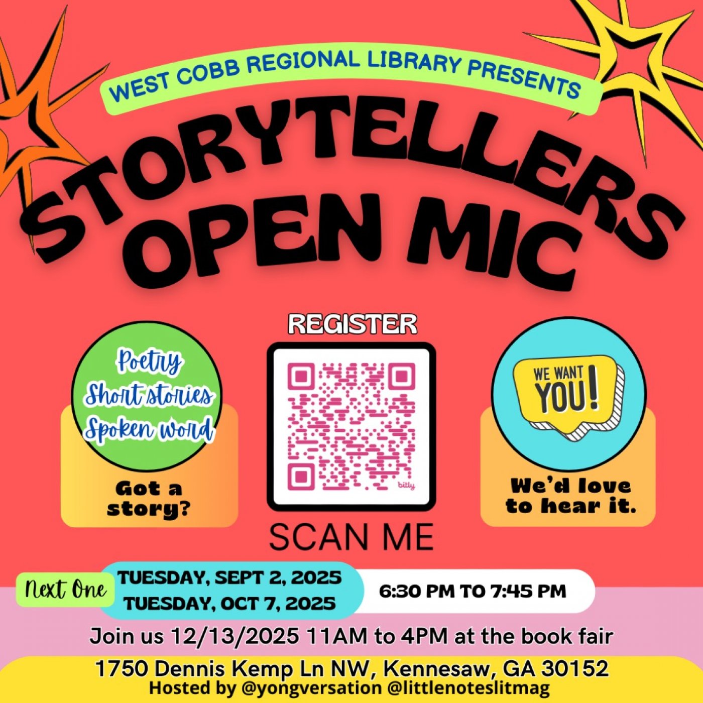 Storytellers Open Mic and Party