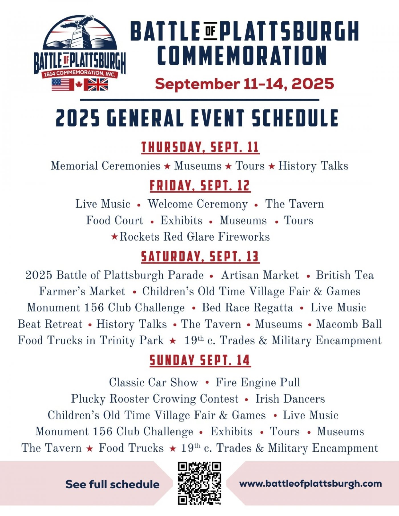 2025 Battle of Plattsburgh Commemoration