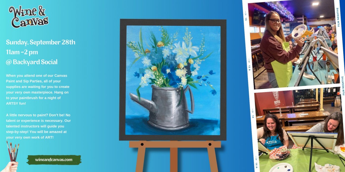 Fort Myers Art Party \u2013 Blue Bouquet