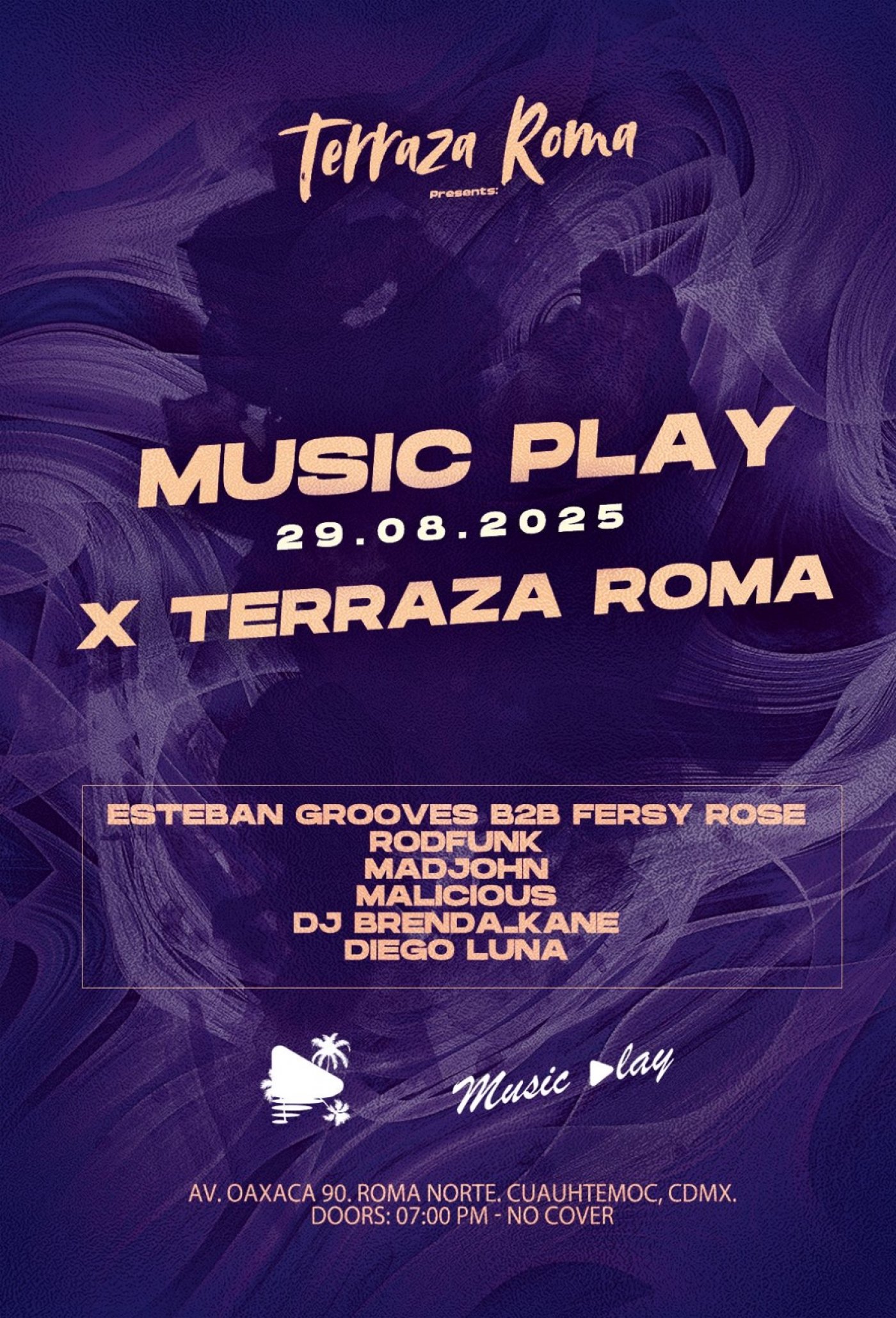 MusicPlay Event x Terraza Roma