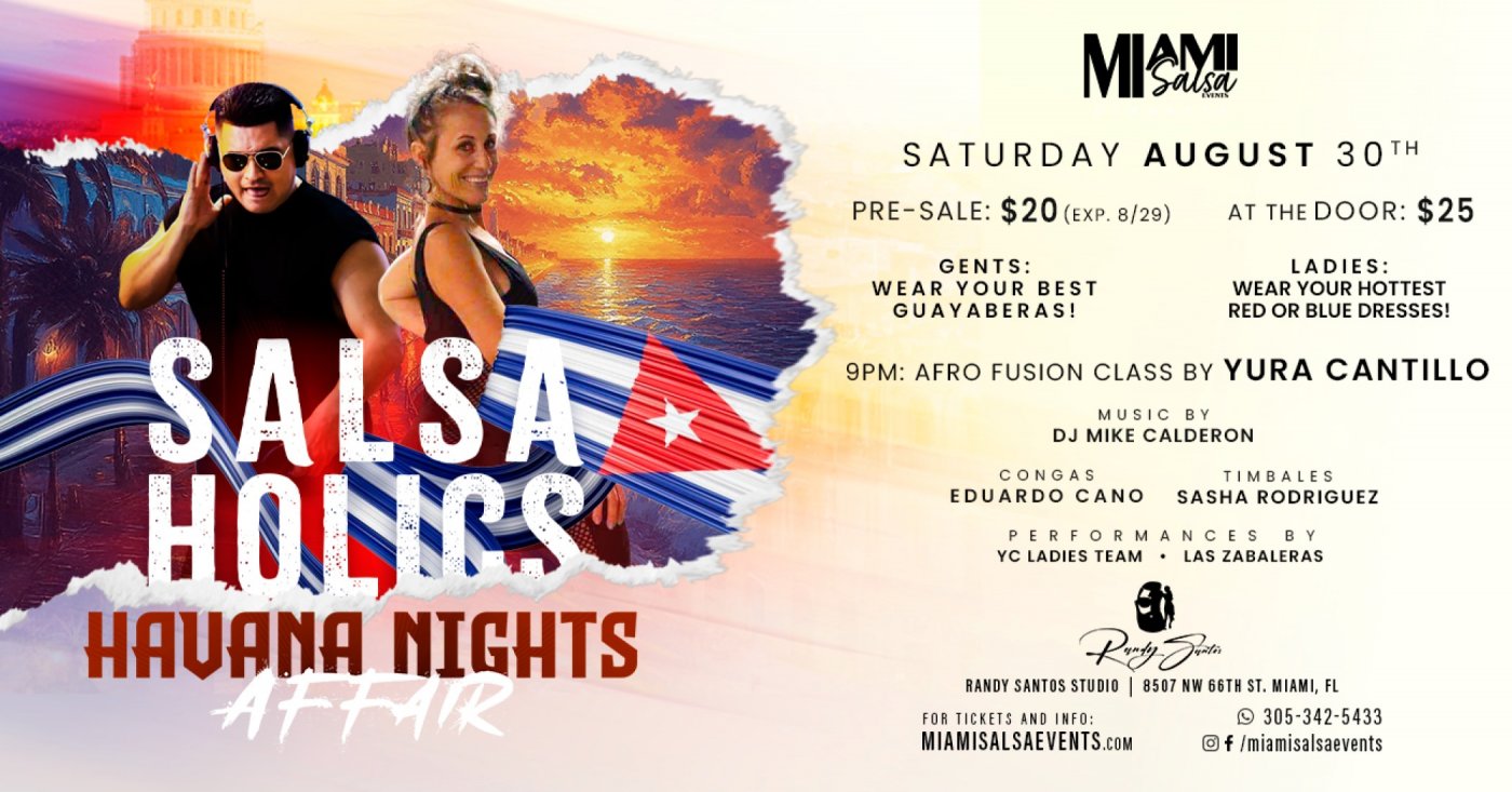 Salsaholics: Havana Nights Affair at Randy Santos Studio!