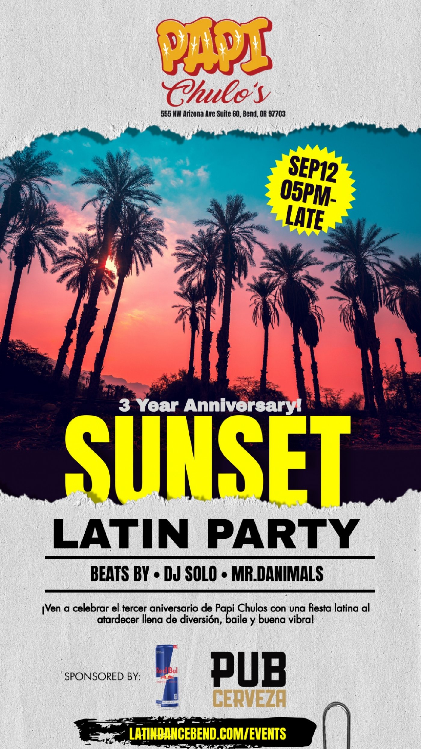 Sunset Latin Party @ Papi Chulos