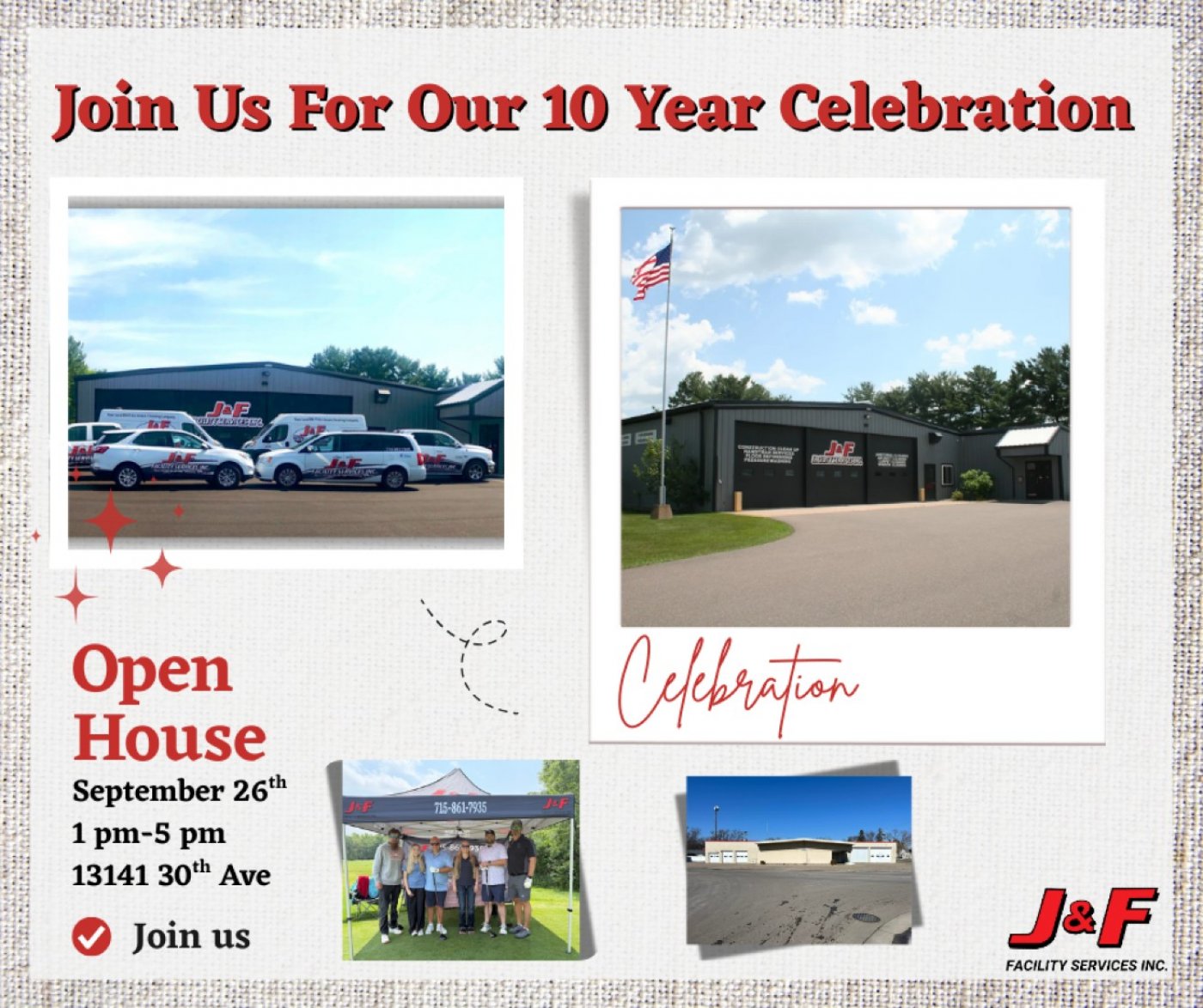 J&F Facility Services 10 Year Open House