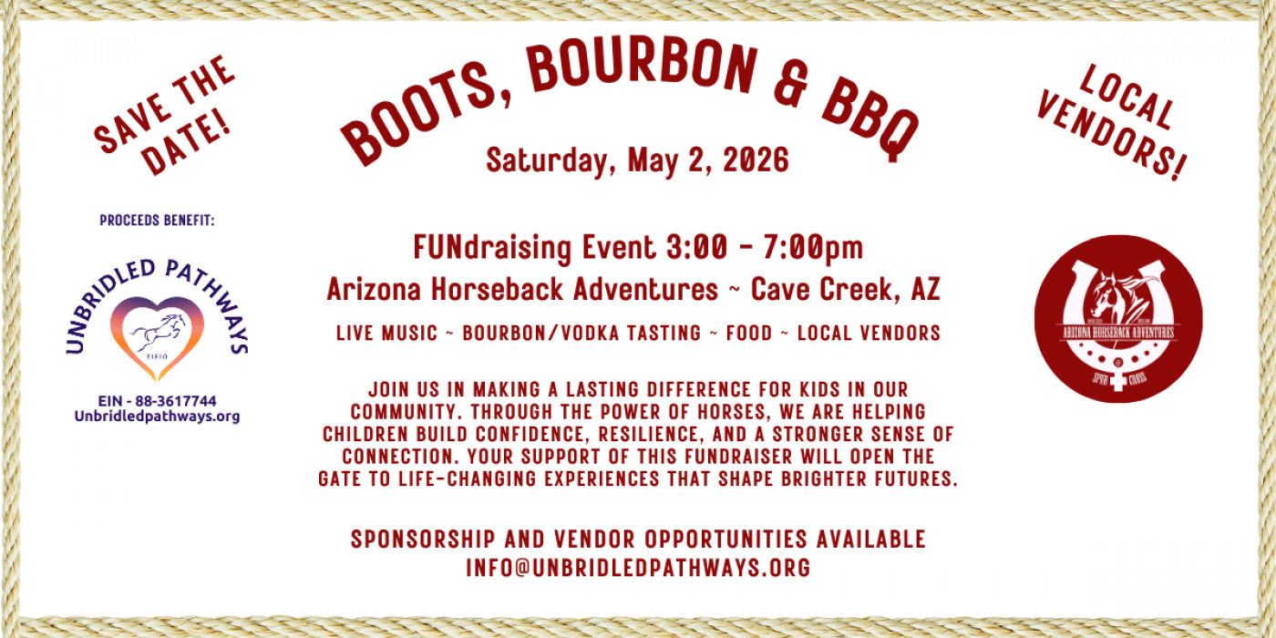 Boots, Bourbon & BBQ FUNdraiser for Unbridled Pathways