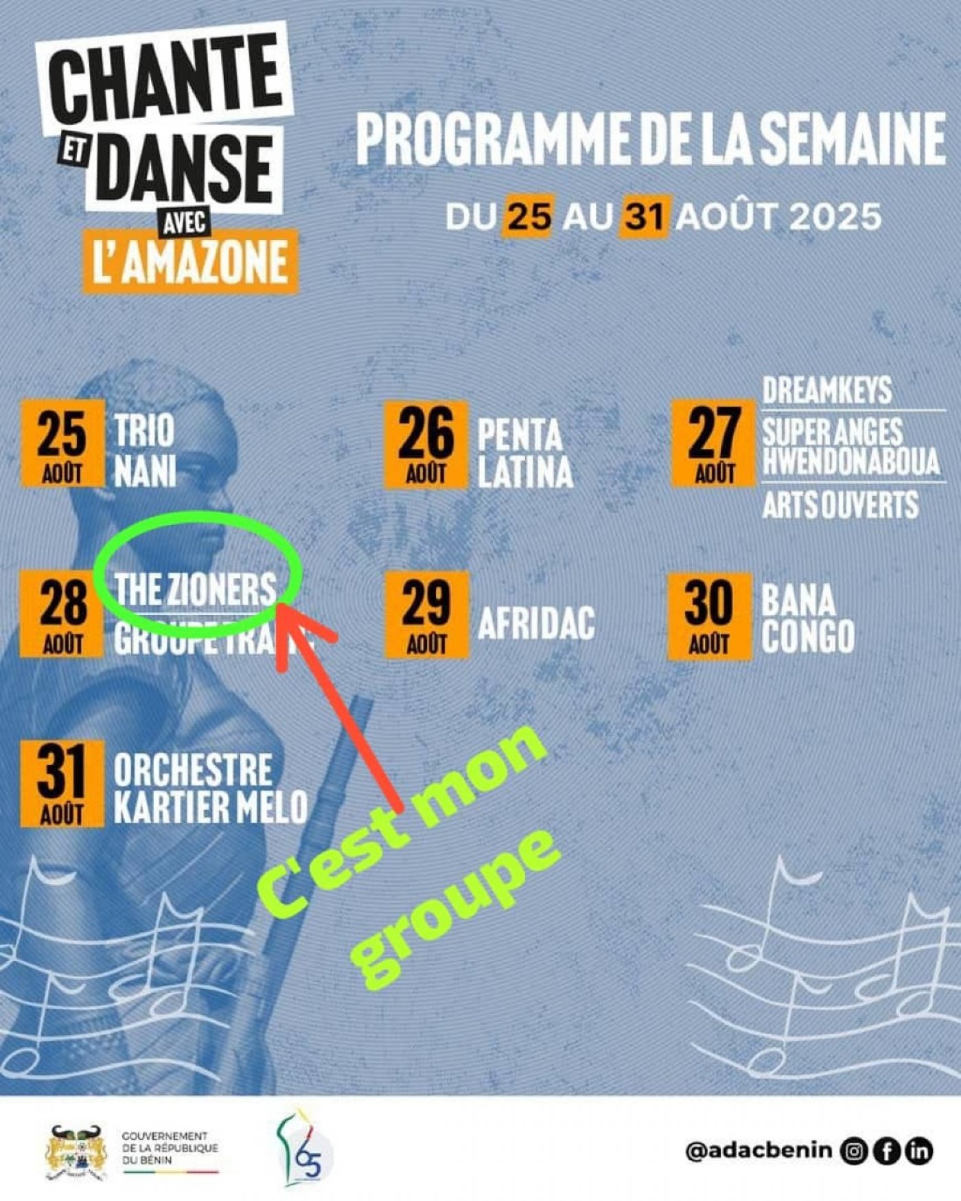 CONCERT LIVE REGGAE-Festival Chante et Danse avec l'Amazone