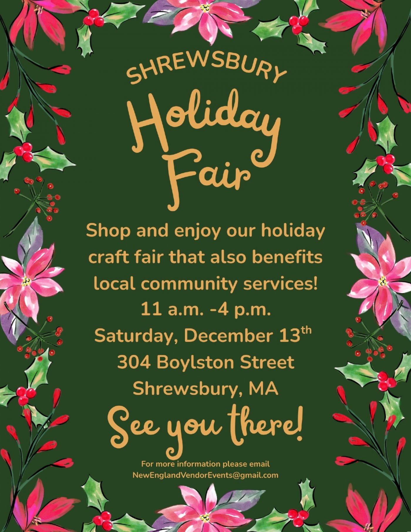 Shrewsbury Holiday Craft & Vendor Fair