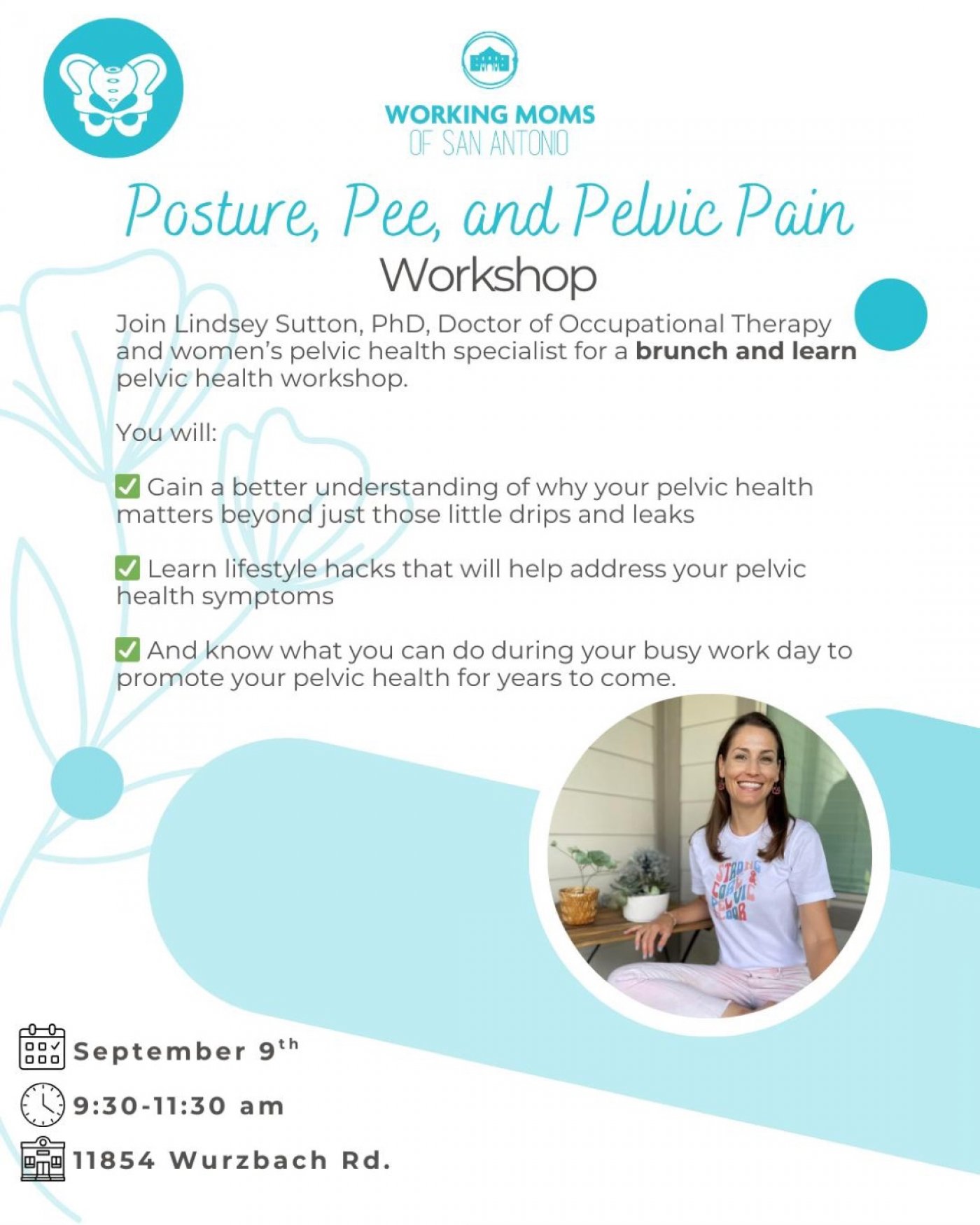 Posture, Pee, and Pelvic Pain: A Brunch & Learn Workshop