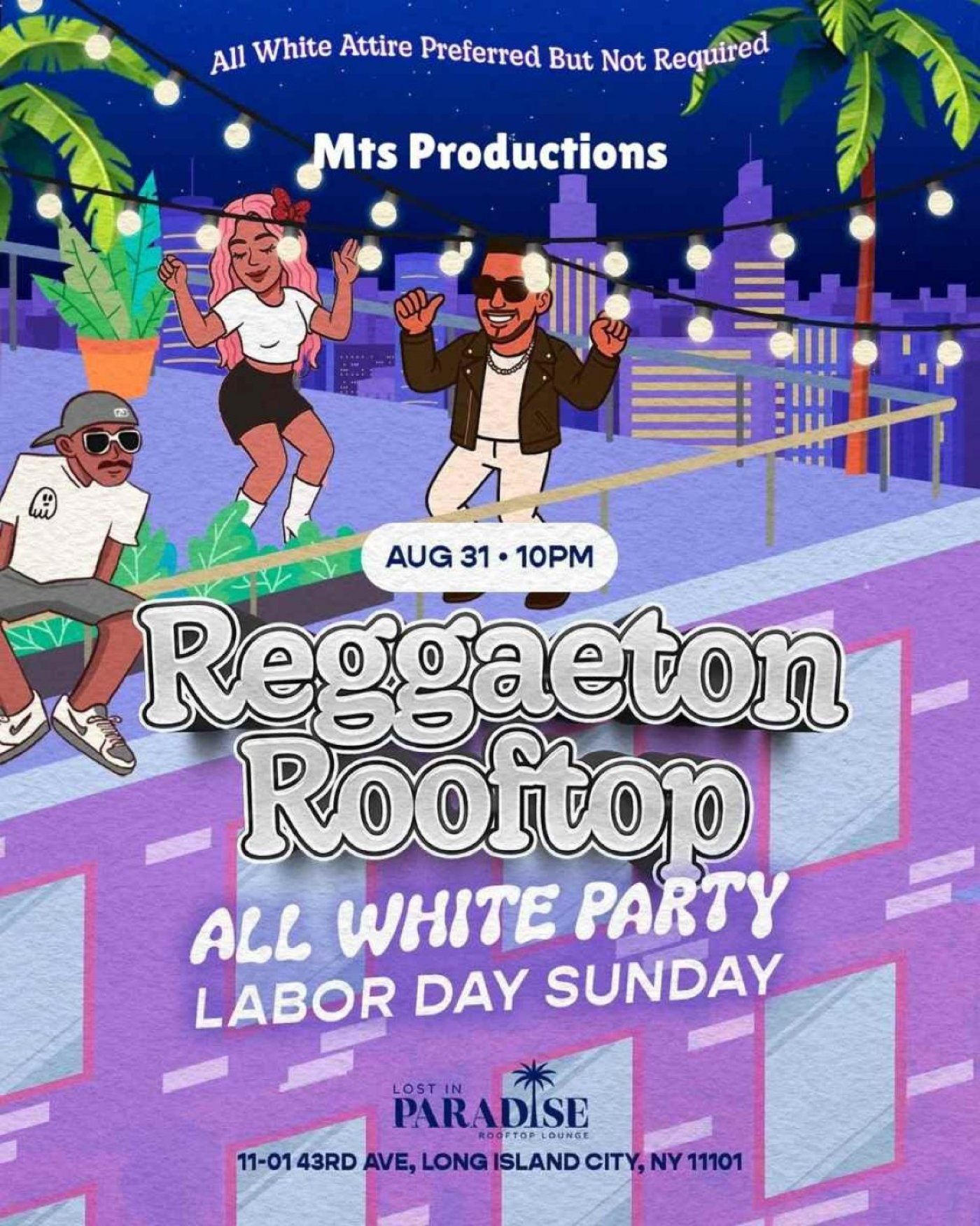 Reggaeton Rooftop All White Party \u2013 Lost in Paradise Rooftop