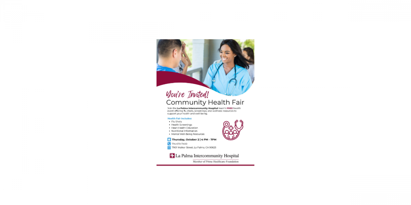 Community Health Fair at La Palma Intercommunity Hospital
