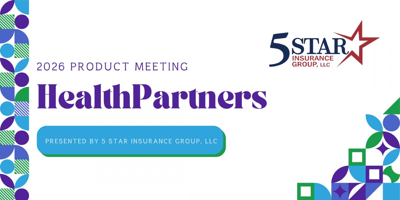 2026 HealthPartners Product Meeting - Appleton - Oct 16 *MEETING FULL*