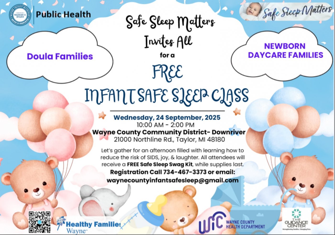 Safe Sleep Matters Pop Up Taylor: Doula & Newborn Families Infant Safe Sleep Class