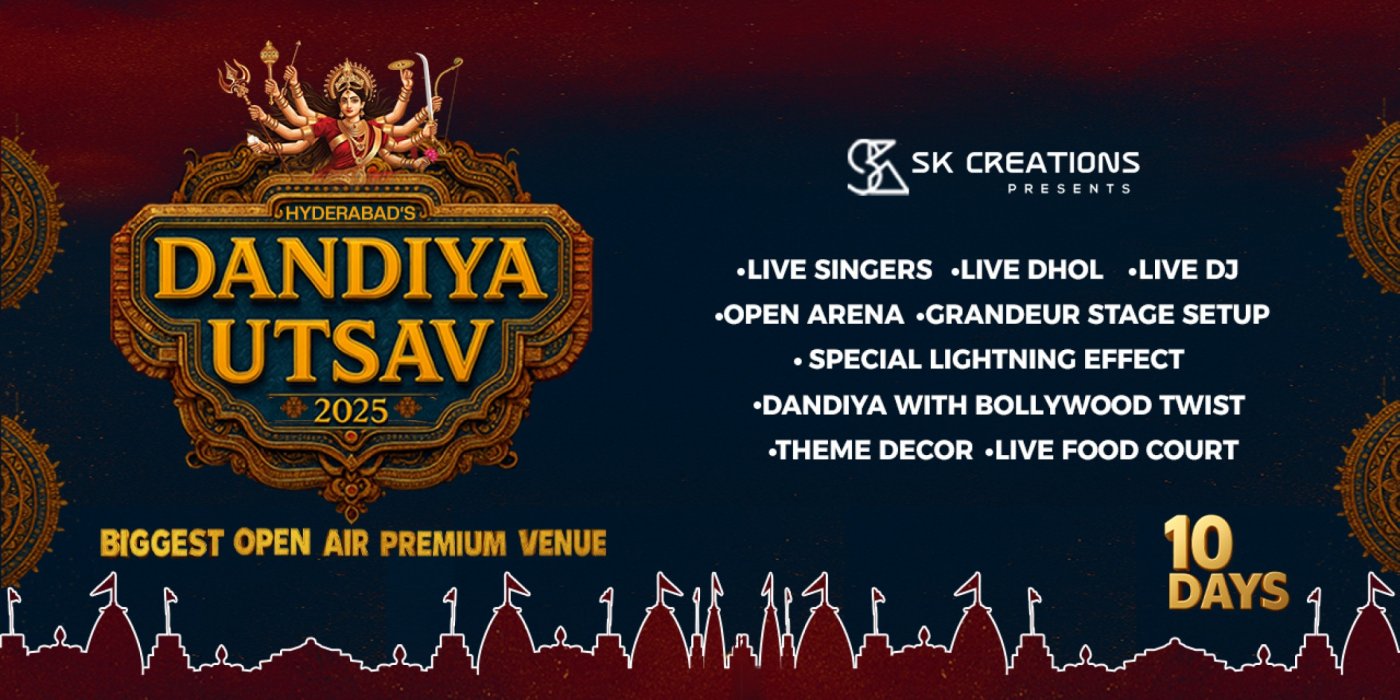 HYDERABADS DANDIYA UTSAV 2025 (OPEN AIR)