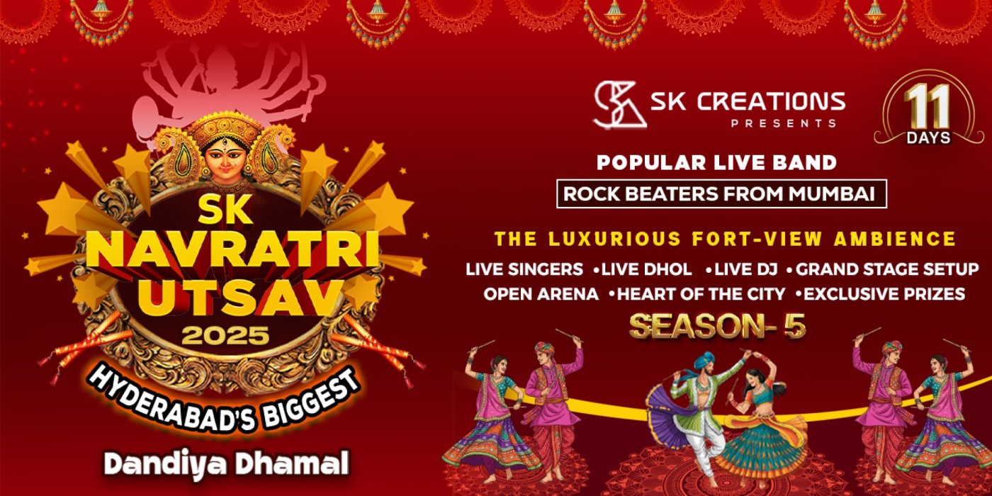 SK Navratri Utsav 2025 (Hyderabads Biggest Dandiya Dhamal)