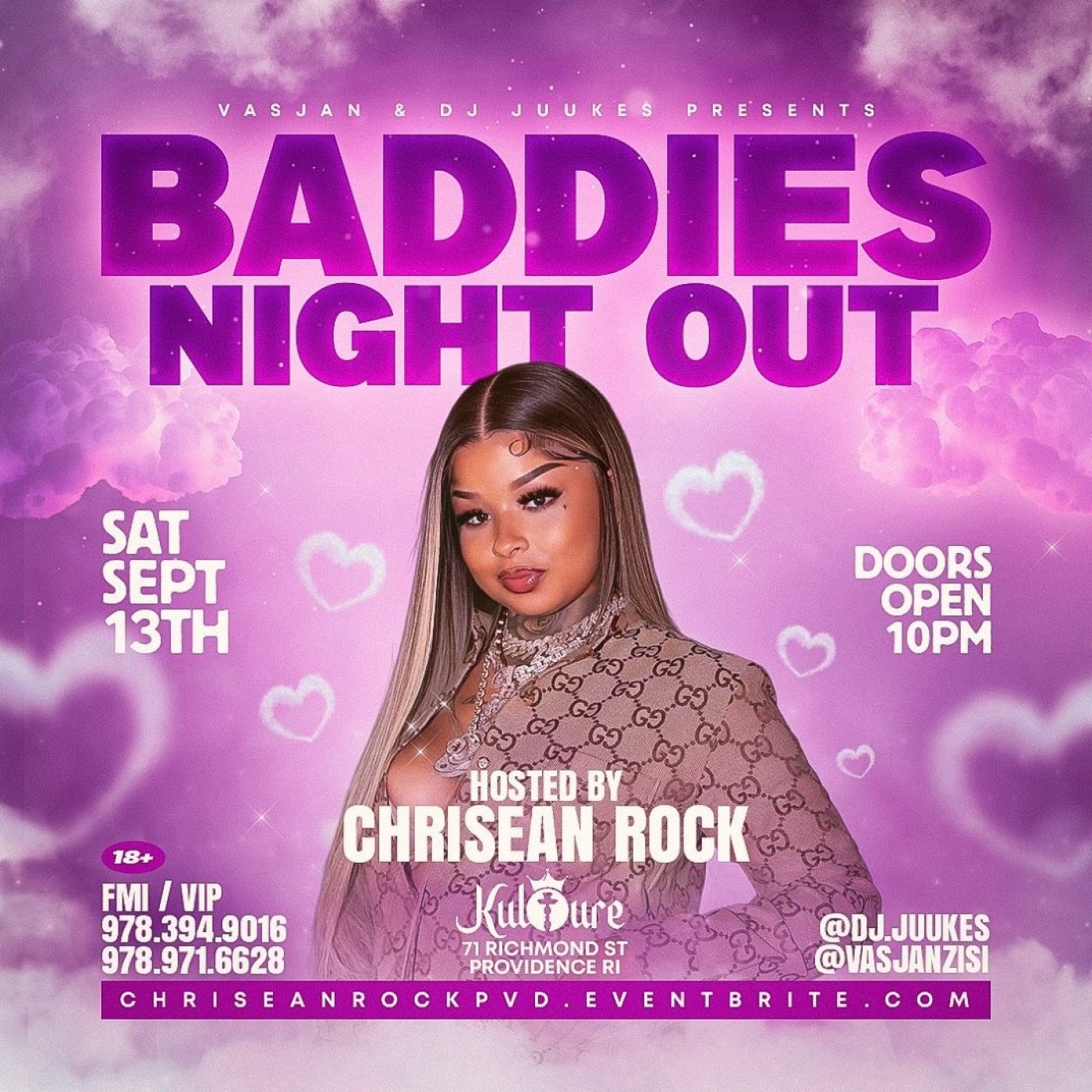 BADDIES NIGHT OUT WITH CHRISEAN ROCK IN PROVIDENCE