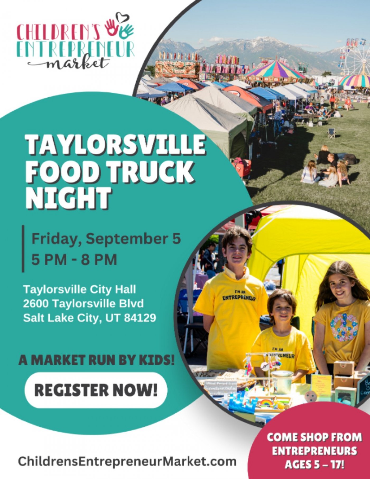 Children's Entrepreneur Market with Taylorsville Food Truck Night