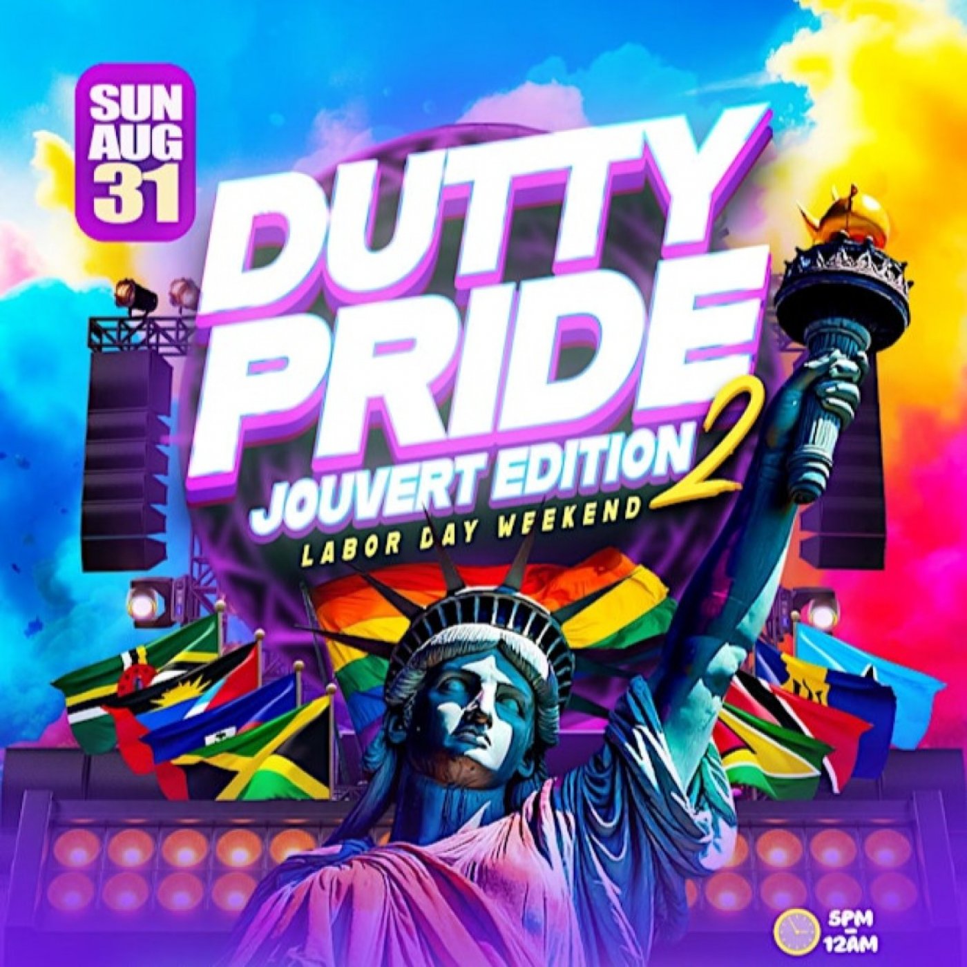 DUTTY PRIDE pt2 SUN AUG 31ST ( JOUVERT EDITION ) LGBTQ