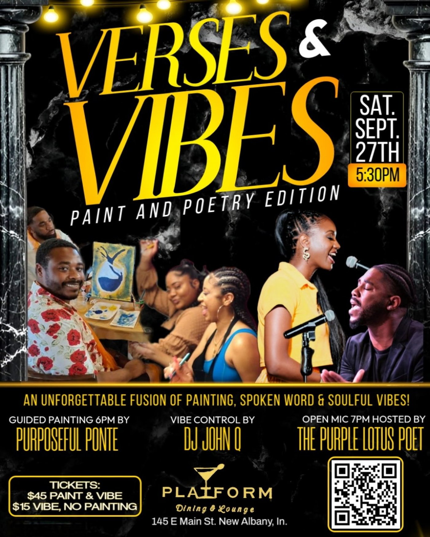 Verses & Vibes: Paint & Sip New Albany Edition