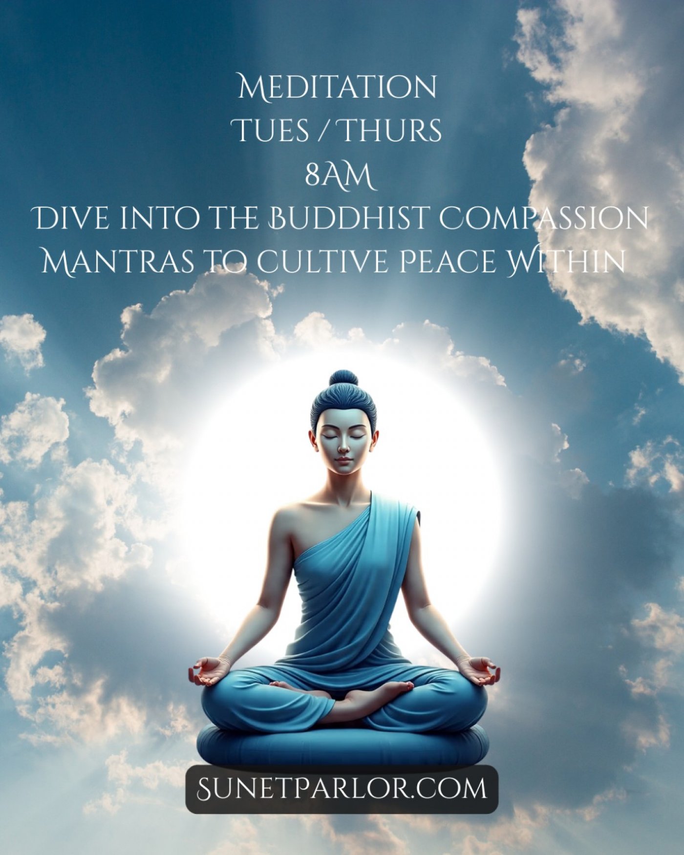 Meditation class at Sunset Parlor