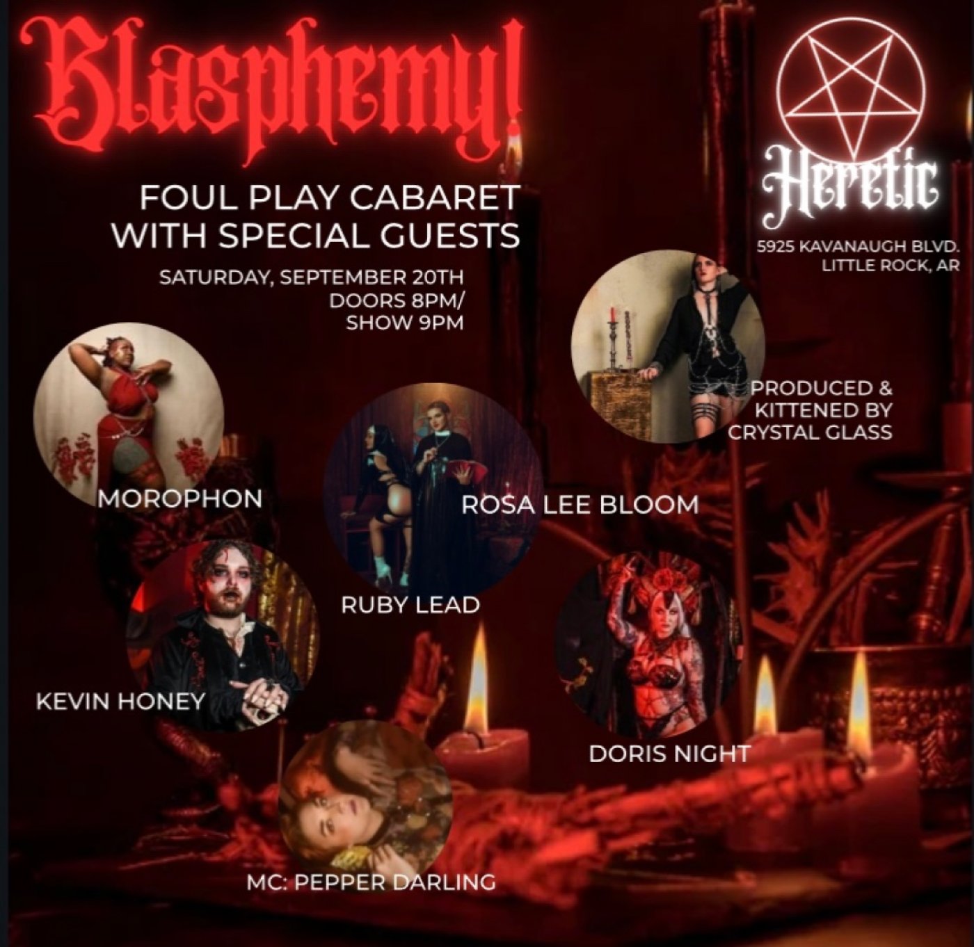 Blasphemy! Foul Play Cabaret at Heretic