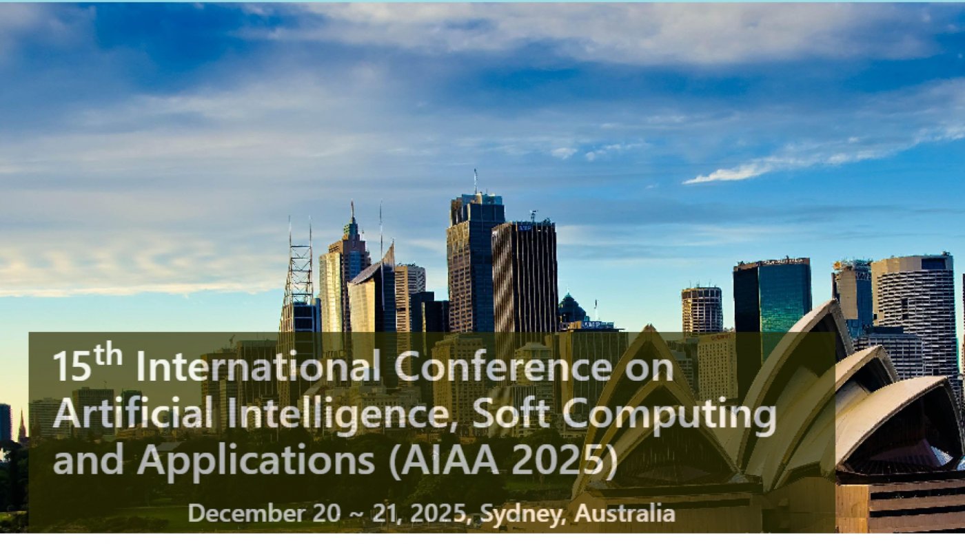 15th International Conference on Artificial Intelligence, Soft Computing and Applications