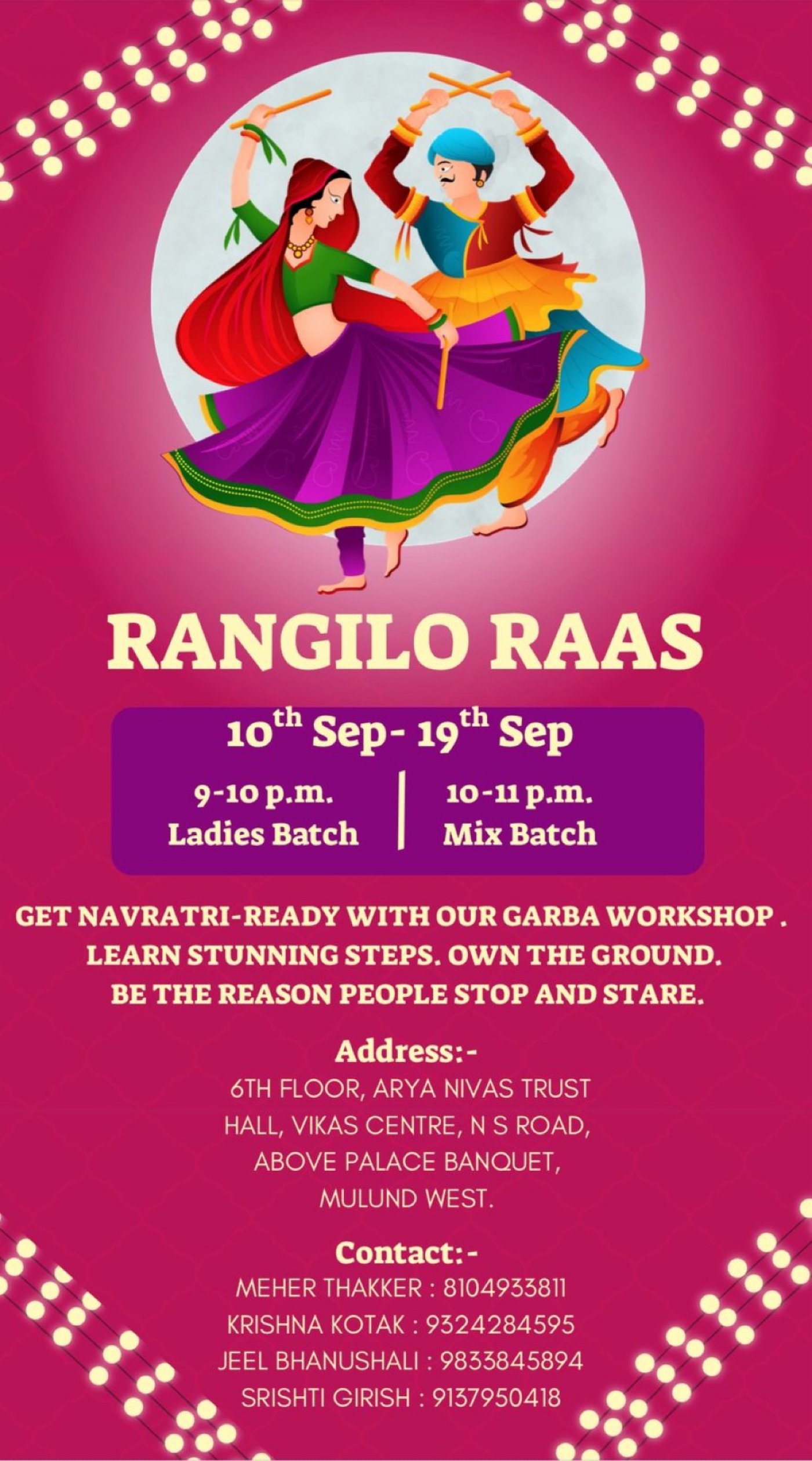 Garba Workshop 2025