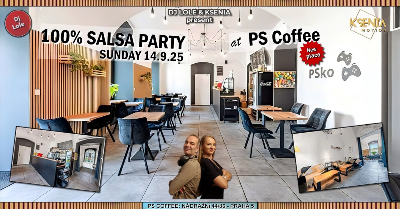100% Salsa party at PS Coffee