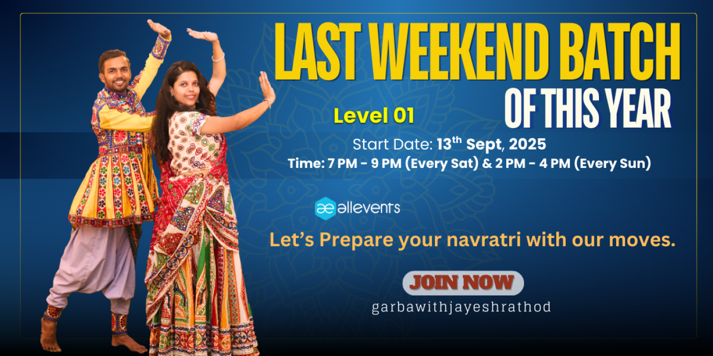 Last Weekend Garba Regular Classes with Jayesh Rathod