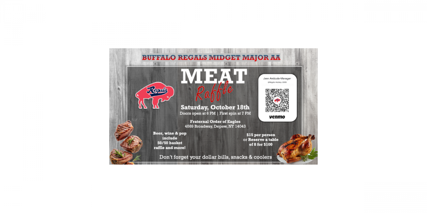 Buffalo Regals Midget Major AA Meat Raffle