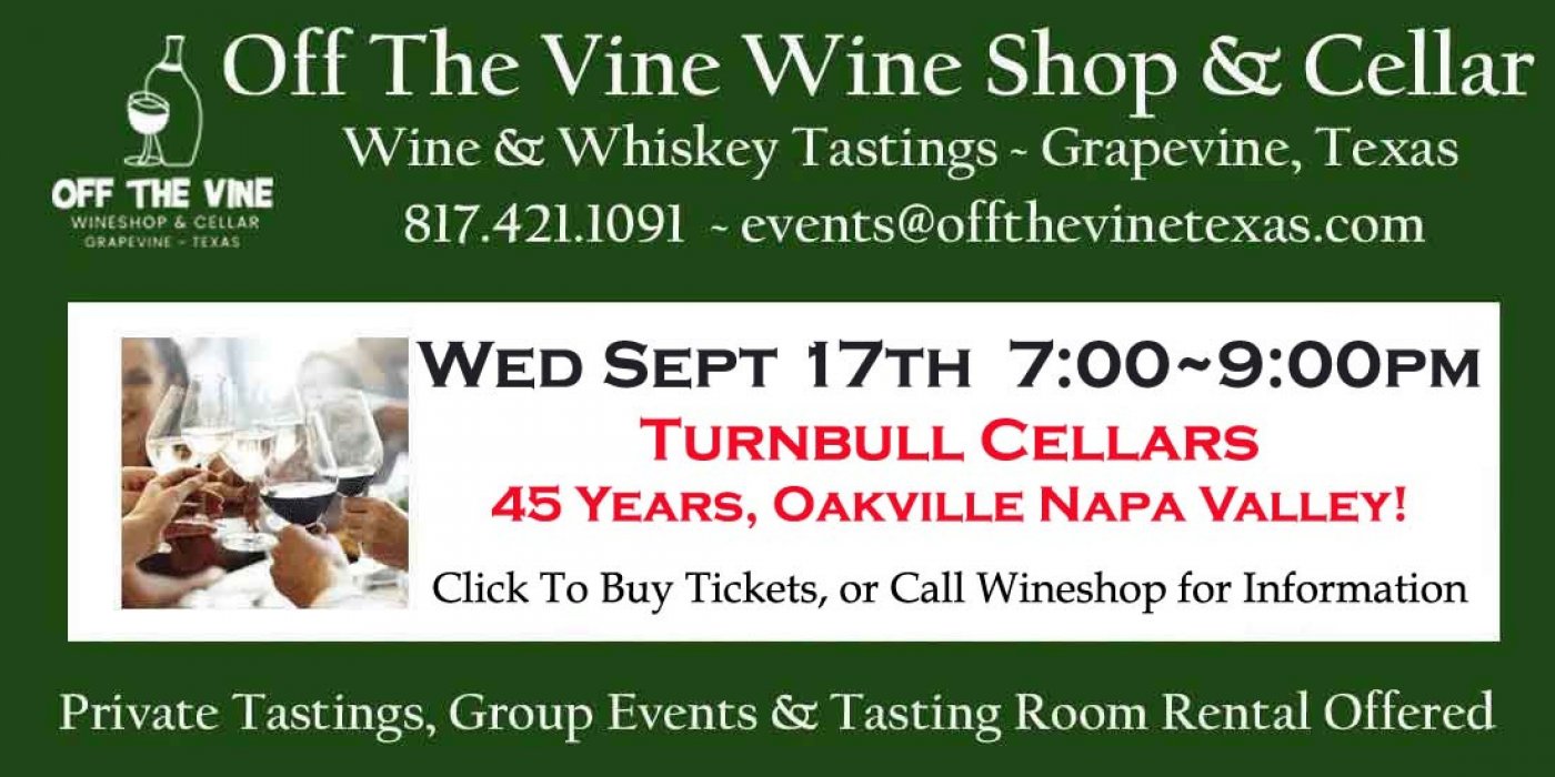 WOW! Wine Tasting ~ Turnbull Cellars of Napa Valley - 45 years young!