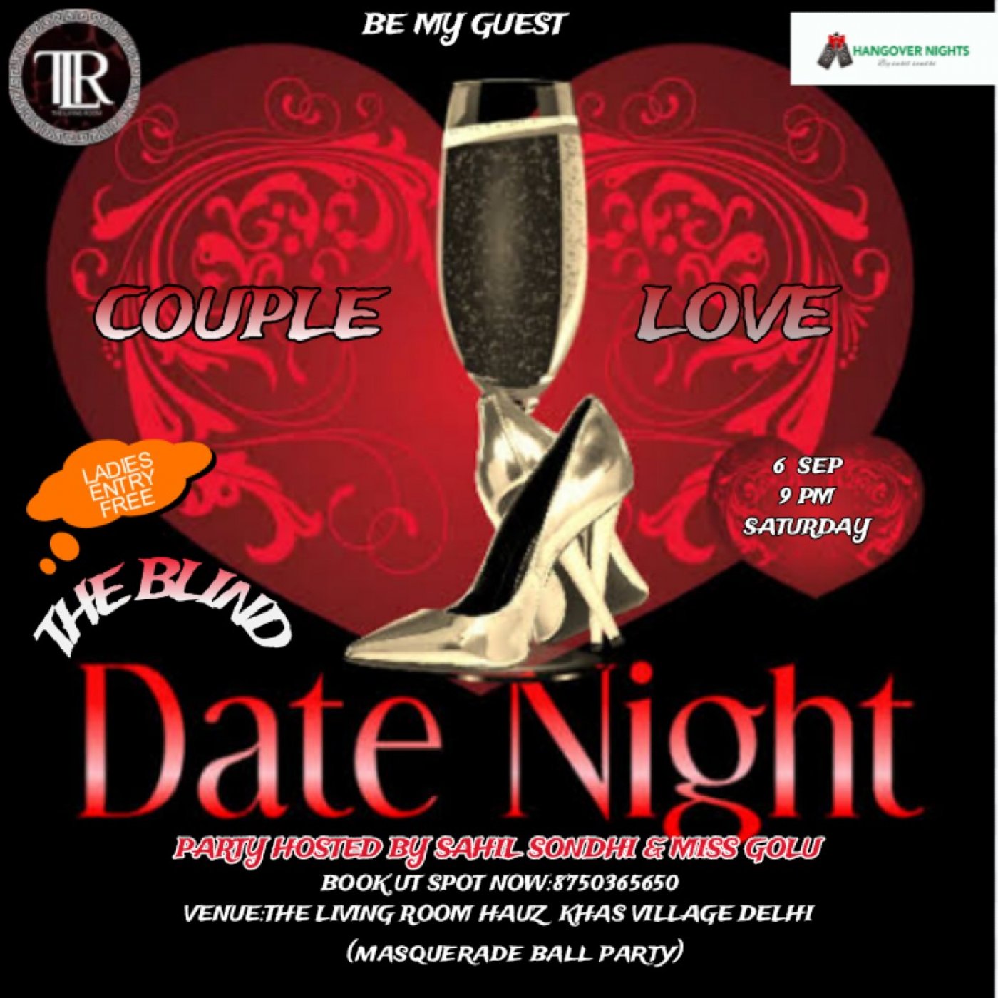 COUPLE LOVE THE BLIND DATE NIGHT BY HANGOVER NIGHTS
