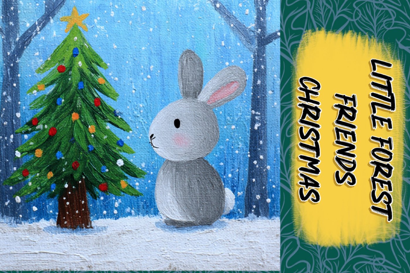 Cosmic Creators Youth Art Program: Acrylic Painting - Little Forest Friends Christmas (Ages 4-13)