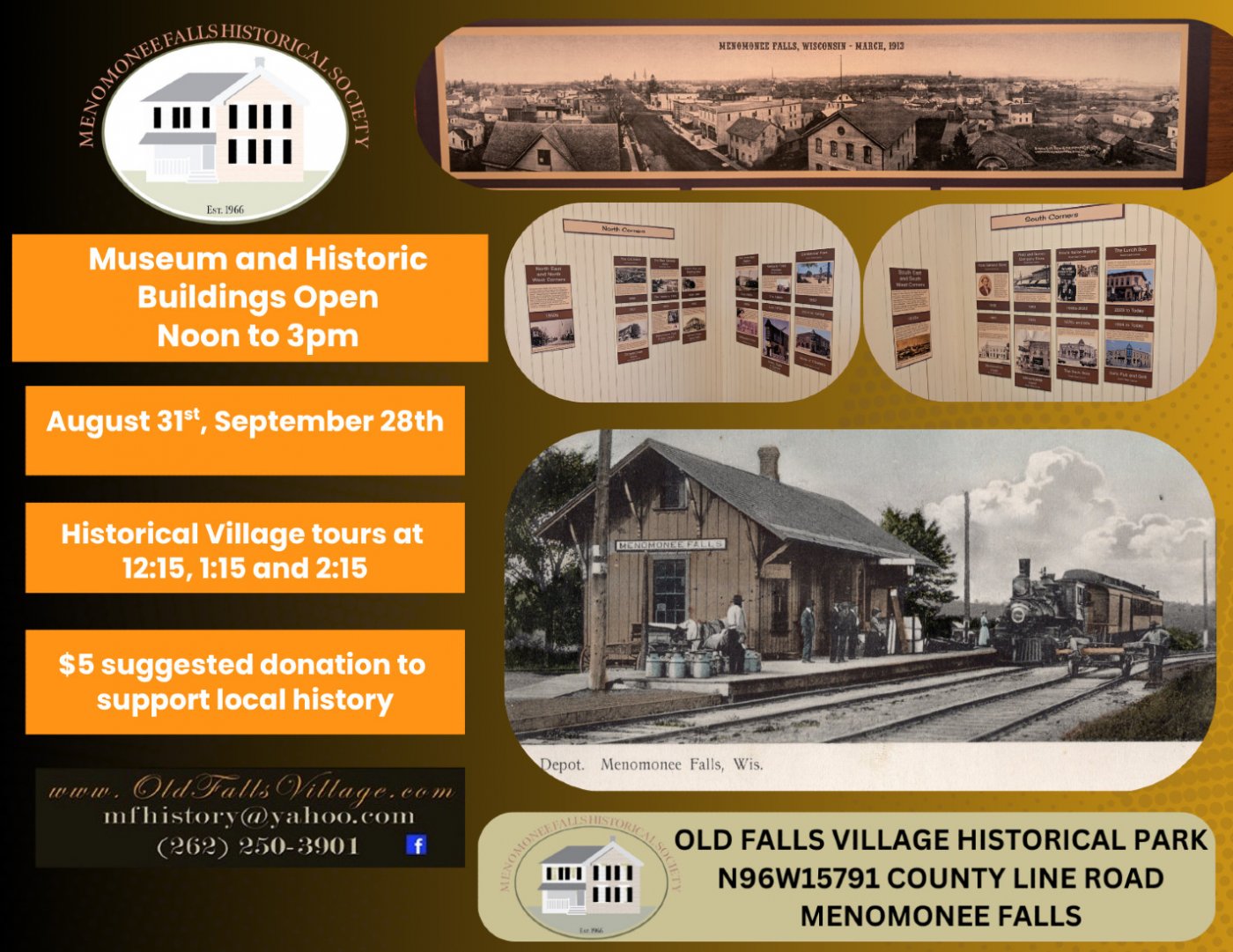 Menomonee Falls Historical Society Historic buildings and museum tour