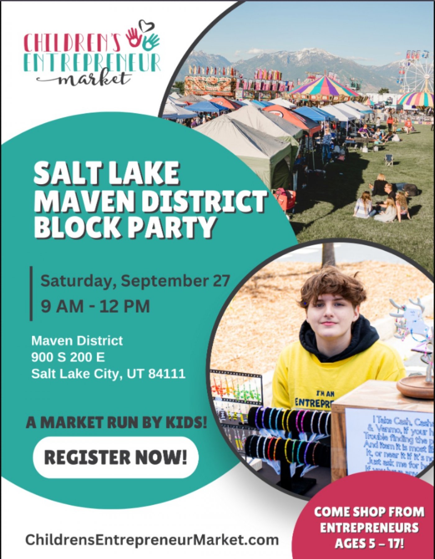 Children's Entrepreneur Market with Maven District Block Party