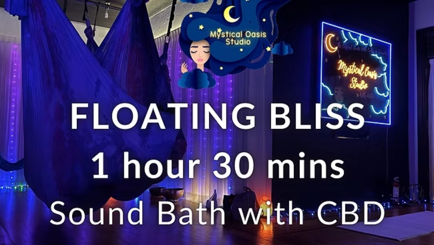 Floating Bliss 90 Min Sound Bath with Kelly
