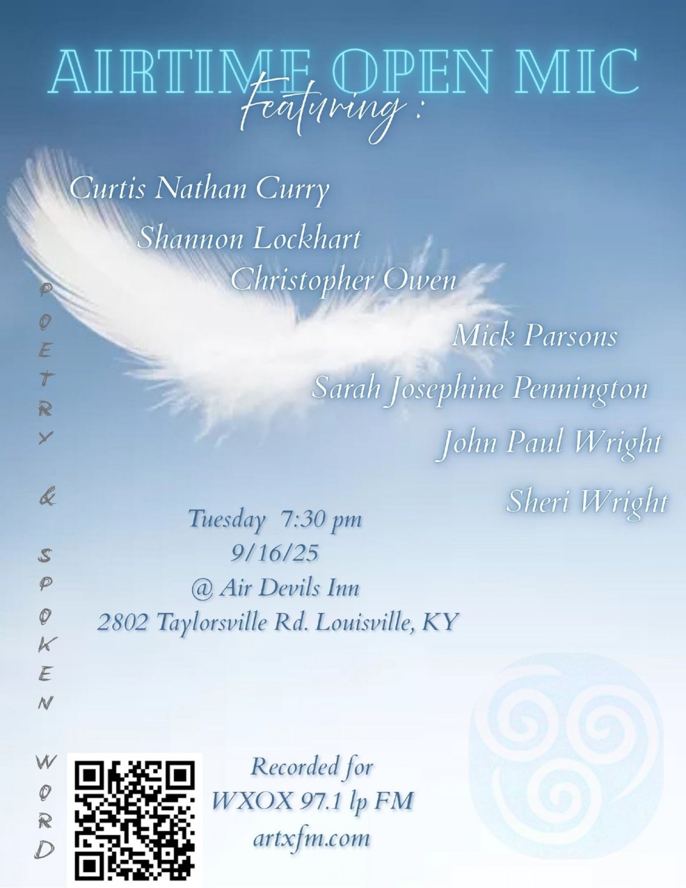 Airtime Poetry & Open Mic