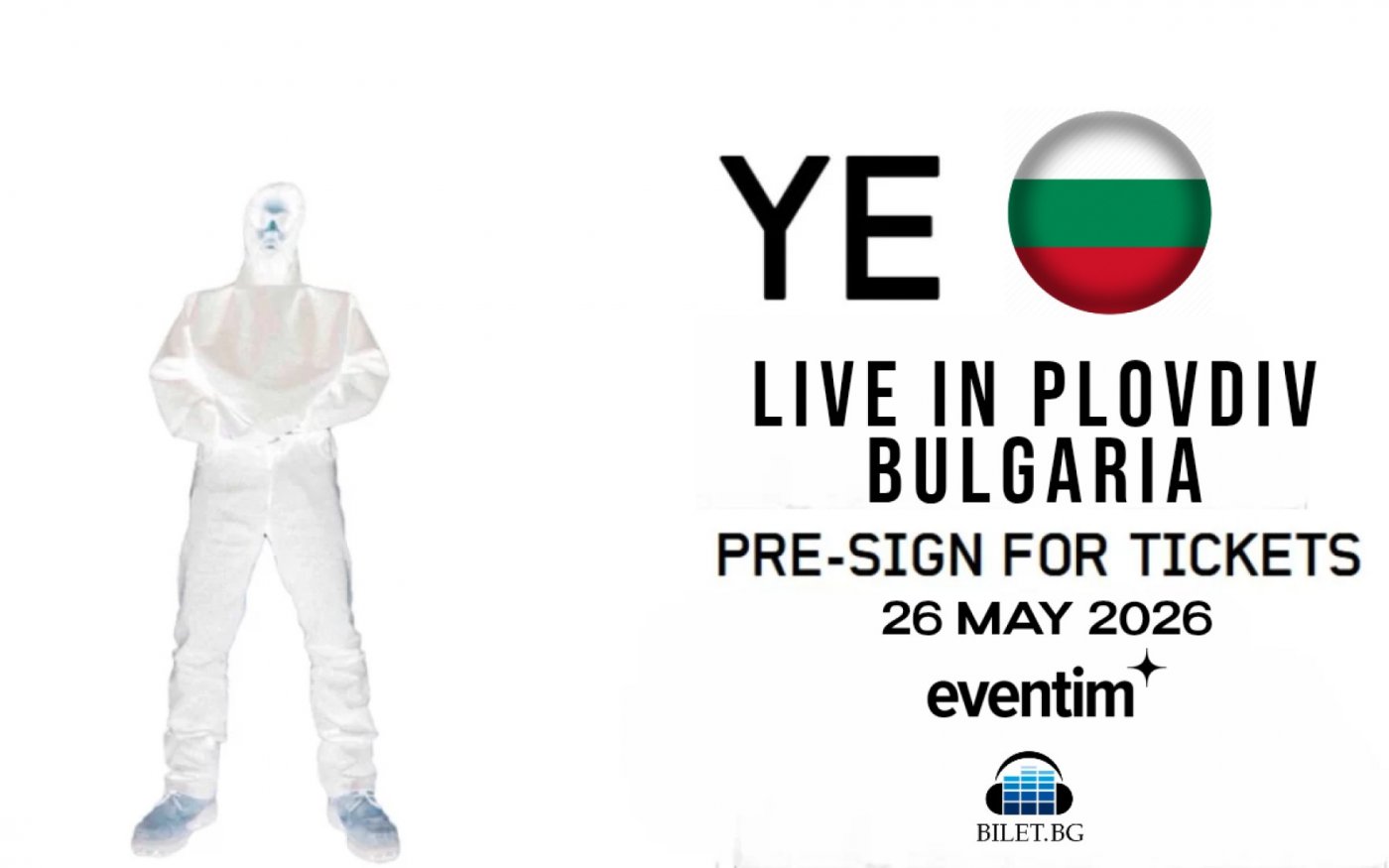 KANYE WEST a.k.a YE Live In Bulgaria (PLOVDIV) 26 MAY 2026