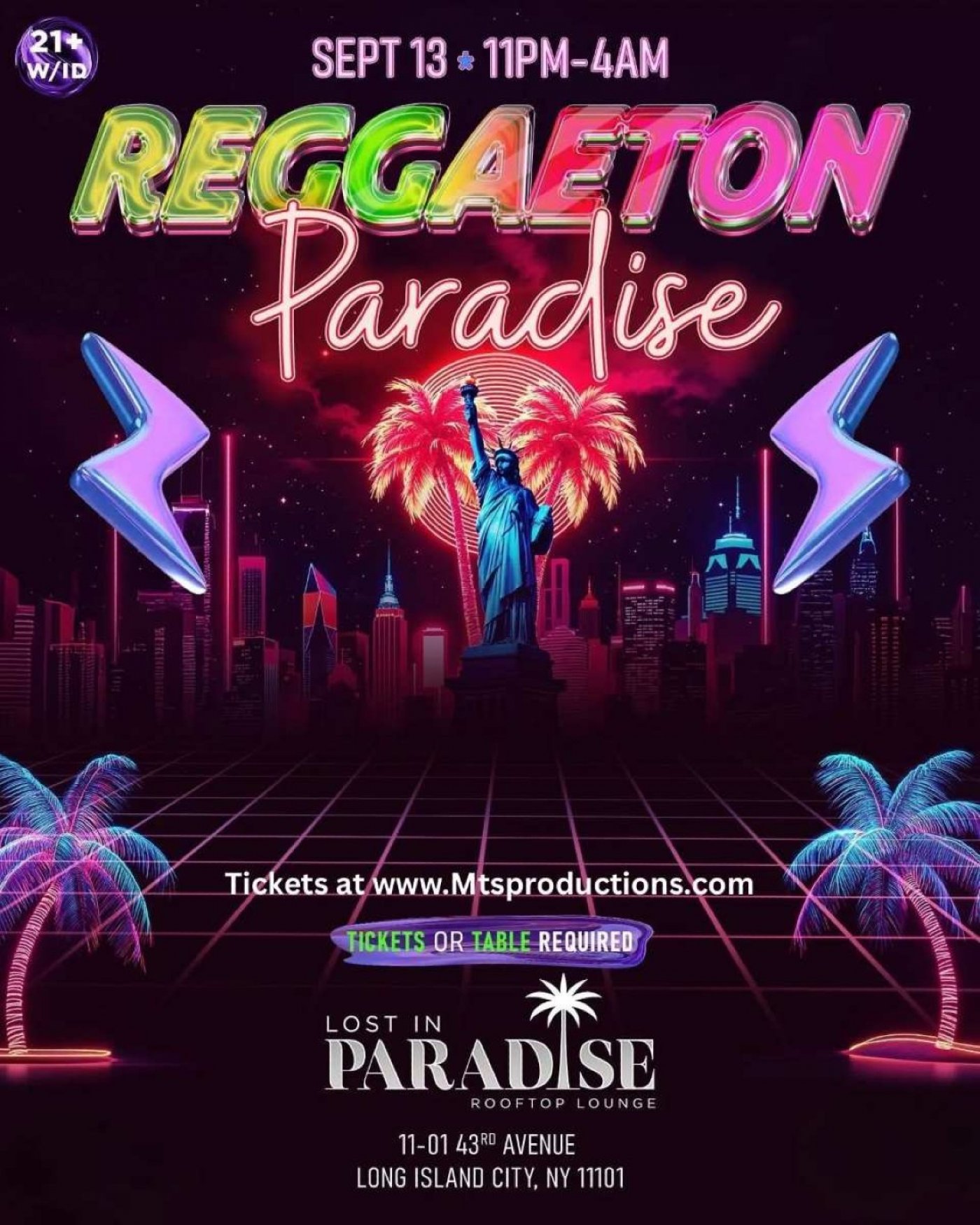 Reggaeton Paradise at Lost in Paradise Rooftop Queens