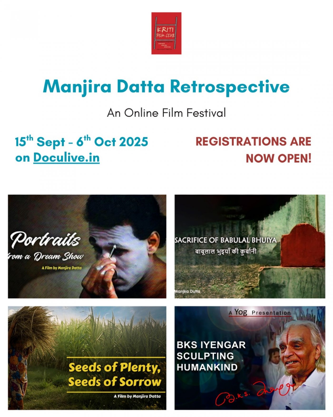 The Manjira Datta Retrospective: Online Film Festival