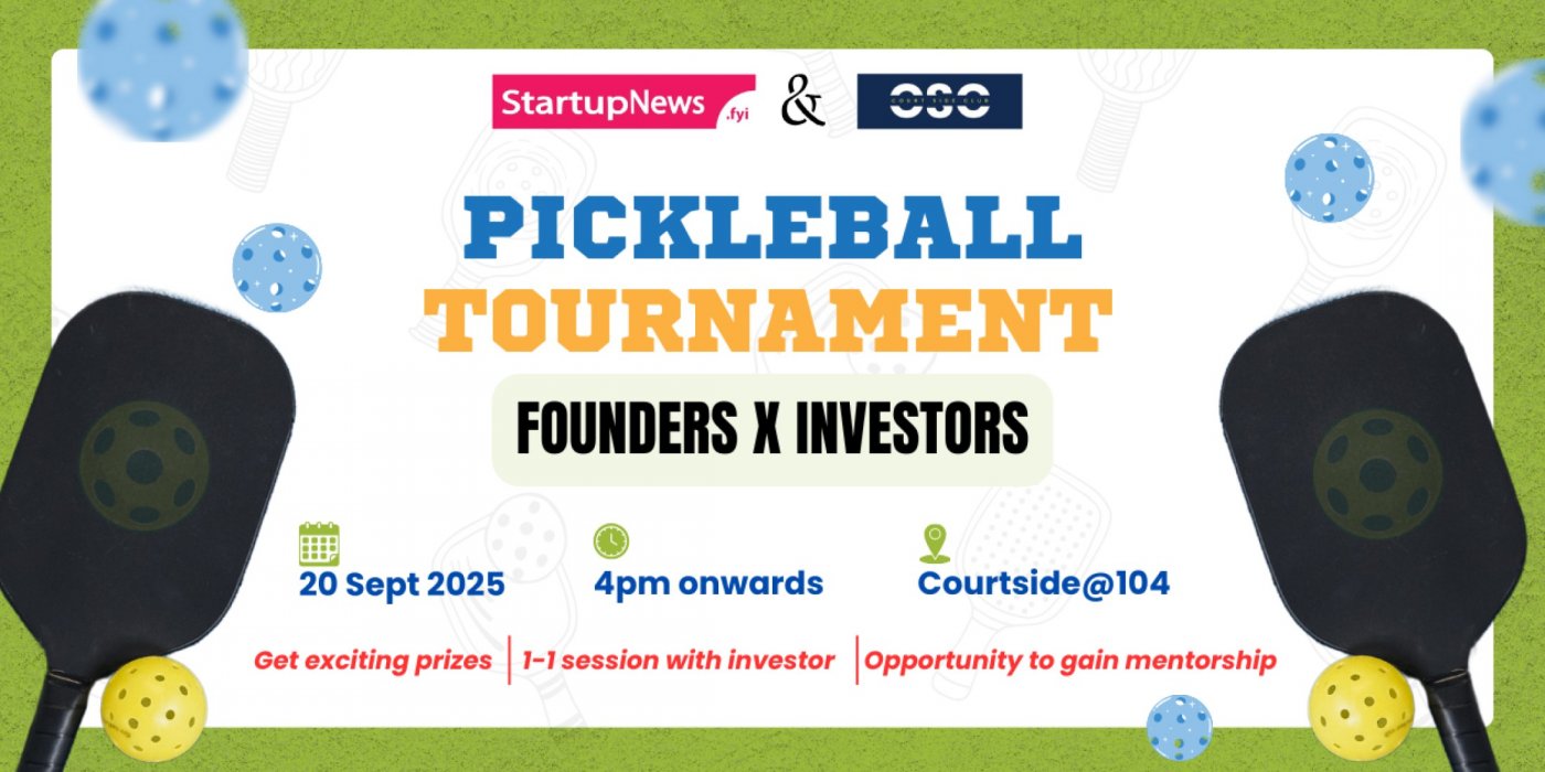 Founders X Investors Pickleball Tournament | Noida | 20 September