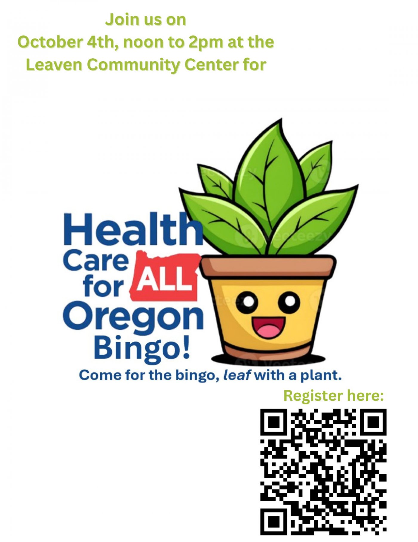 Plant Bingo Fundraiser