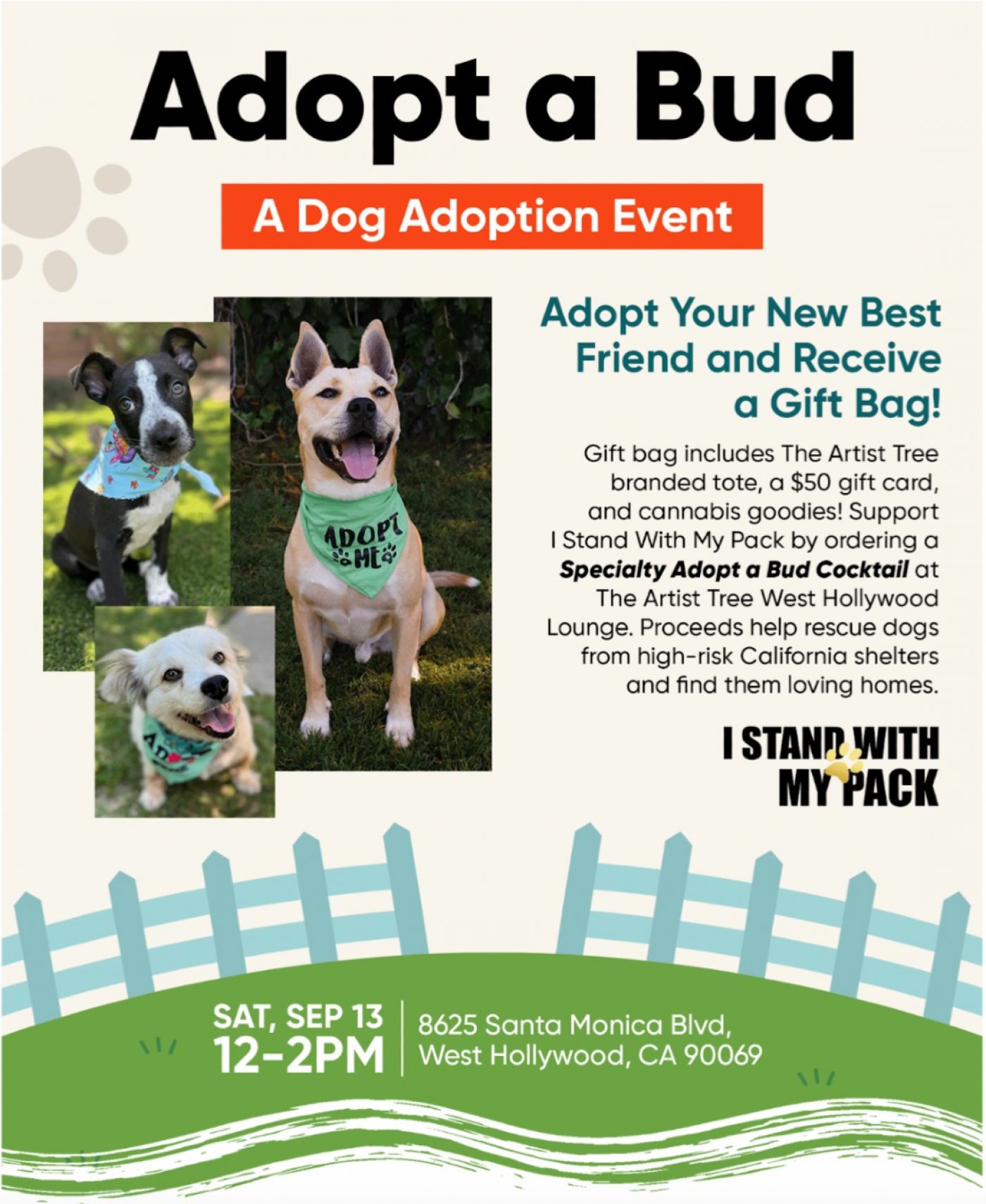 Cannabis & Canines! The Artist Tree Dispensary to Host Dog Adoption Event