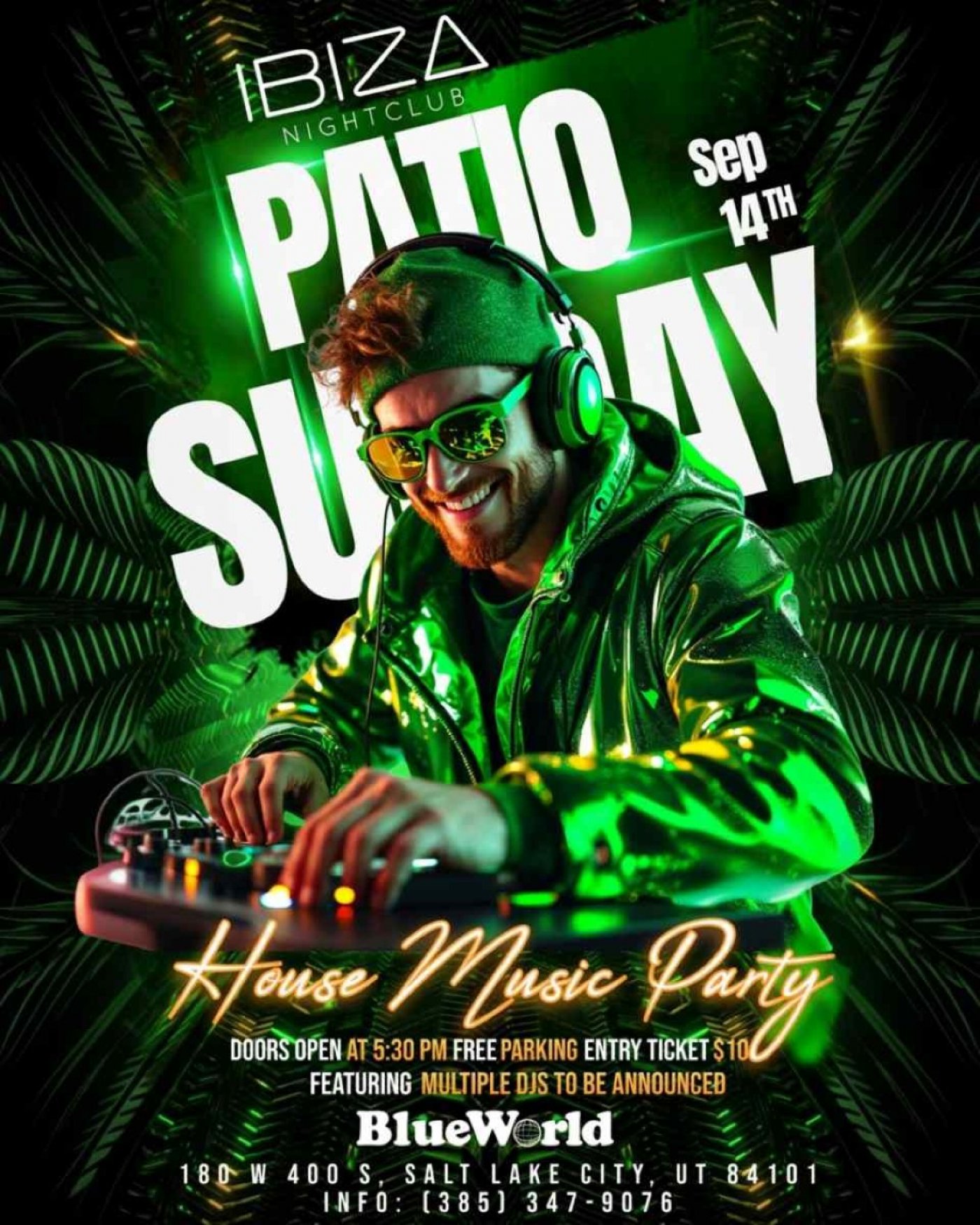 HOUSE MUSIC PATIO EVENT - IBIZA SLC