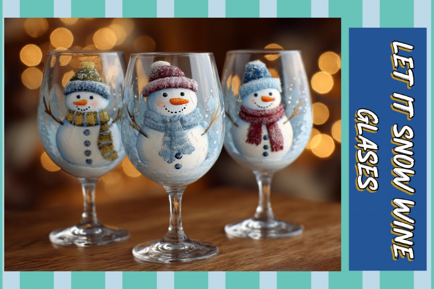 Crafting Class: Wine Glass Painting at K's Inn - Let it Snow