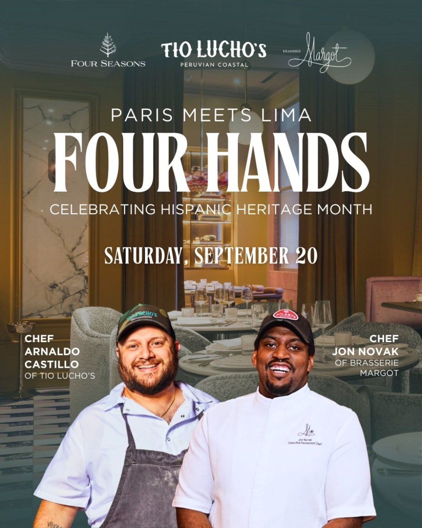 Brasserie Margot Presents a Four Hands Collaboration Dinner: Paris Meets Lima