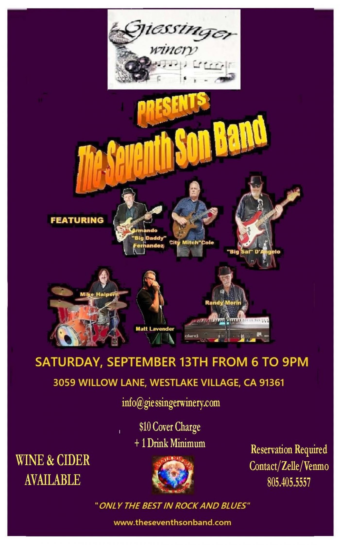 THE SEVENTH SON BAND LIVE ONLY THE BEST IN ROCK & BLUES