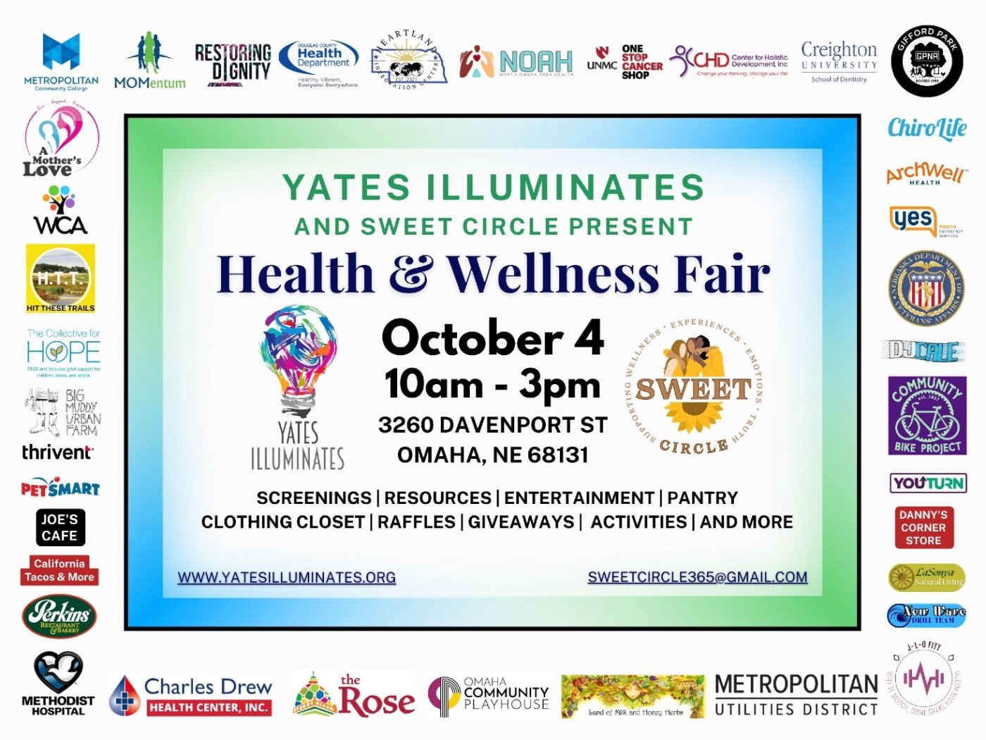 Yates Illuminates & Sweet Circle present: 2025 Health & Wellness Fair