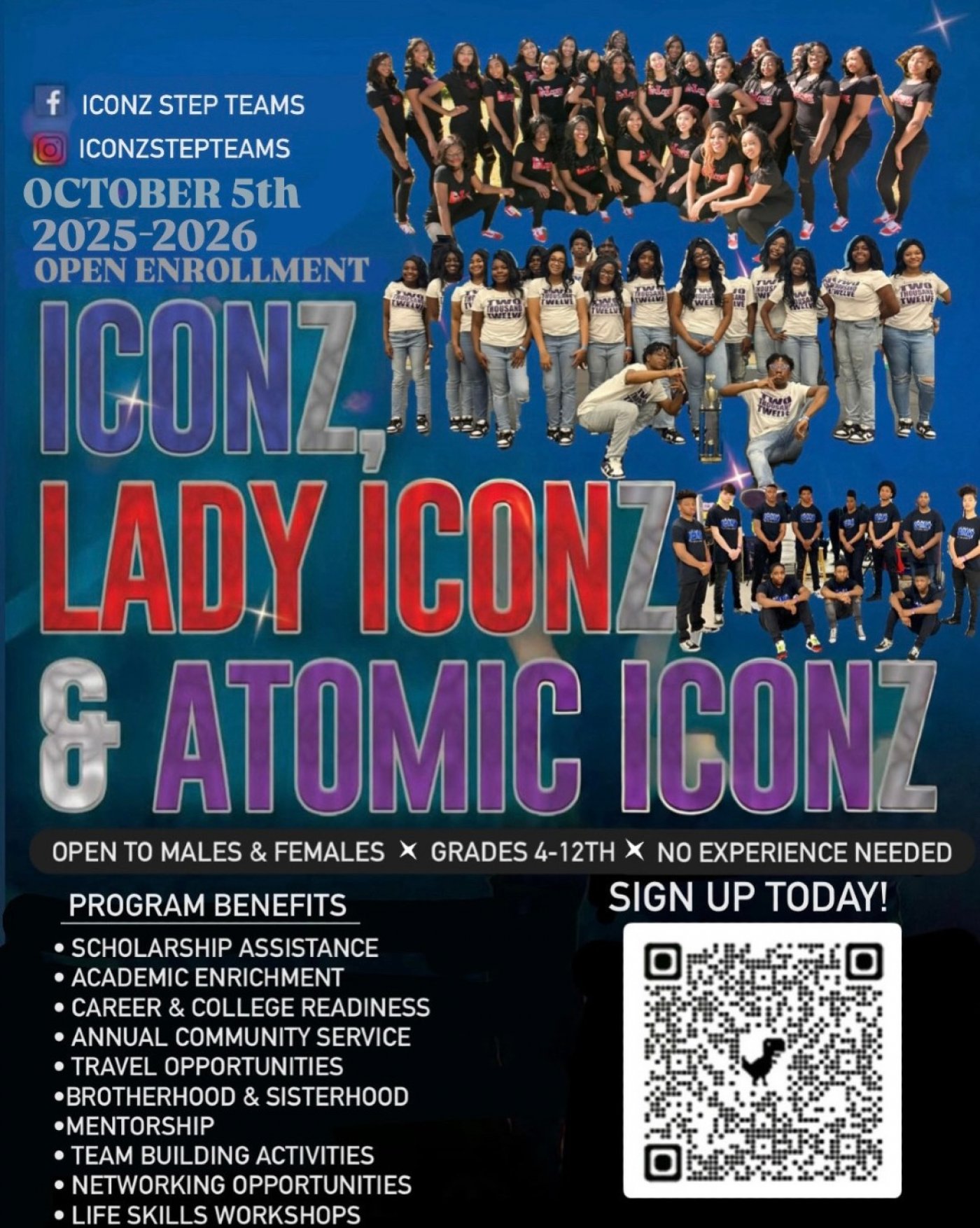 ICONZ Step Teams Open Enrollment