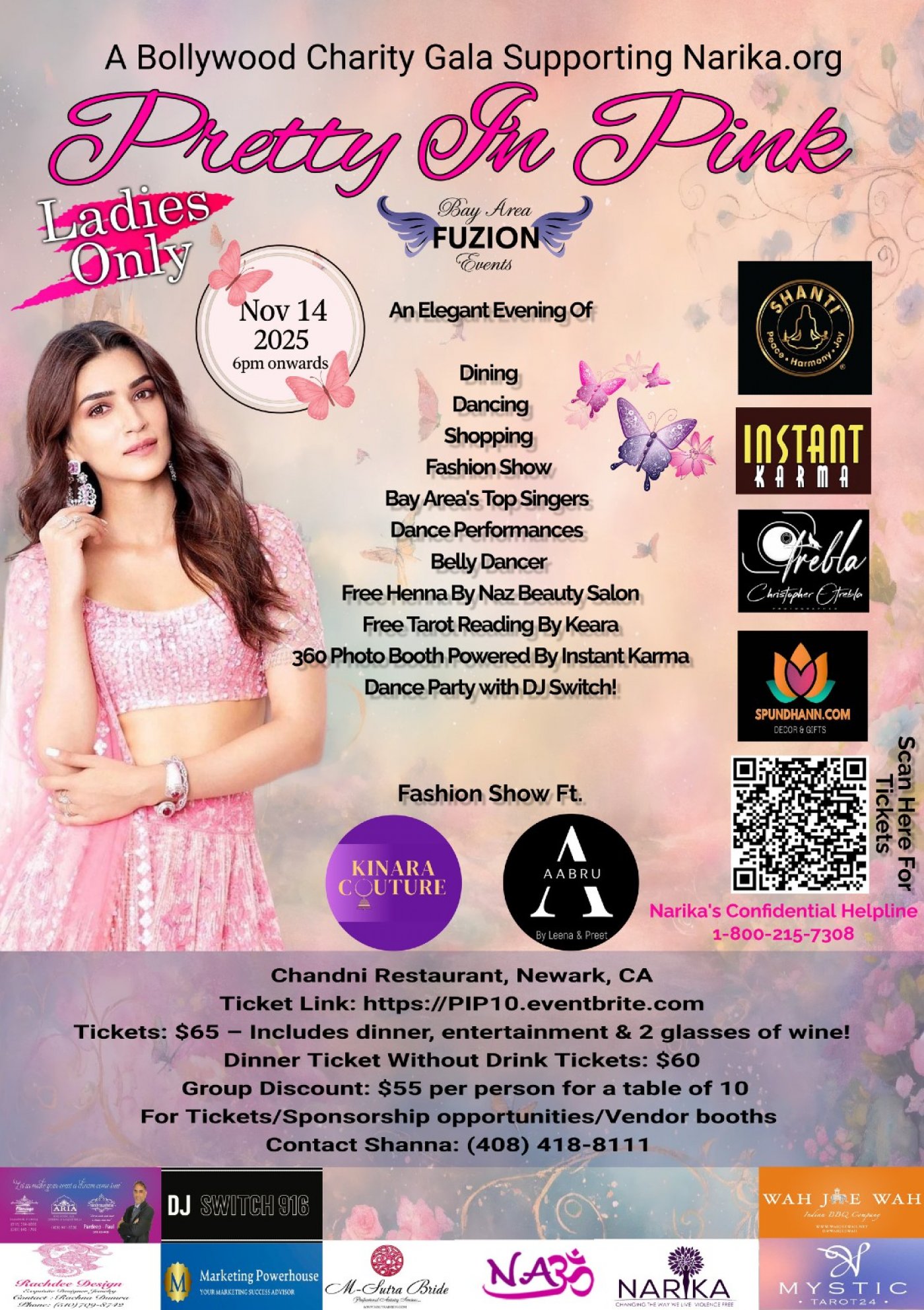 Pretty In Pink-A Bollywood Ladies Charity Gala Supporting Narika.org