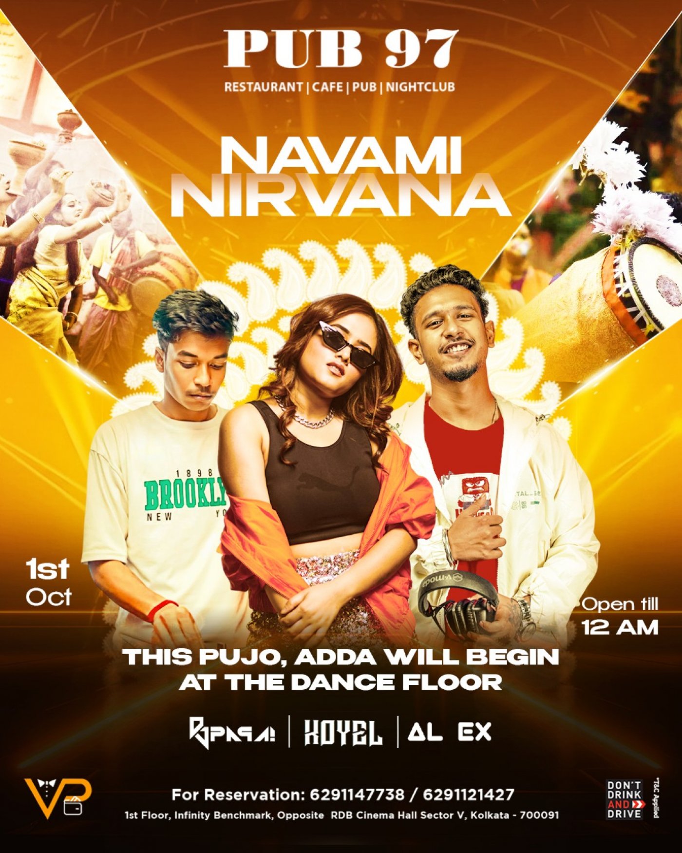 NAVAMI NIRVANA WITH DJ PAPAI, DJ ALEX & DJ KOYEL
