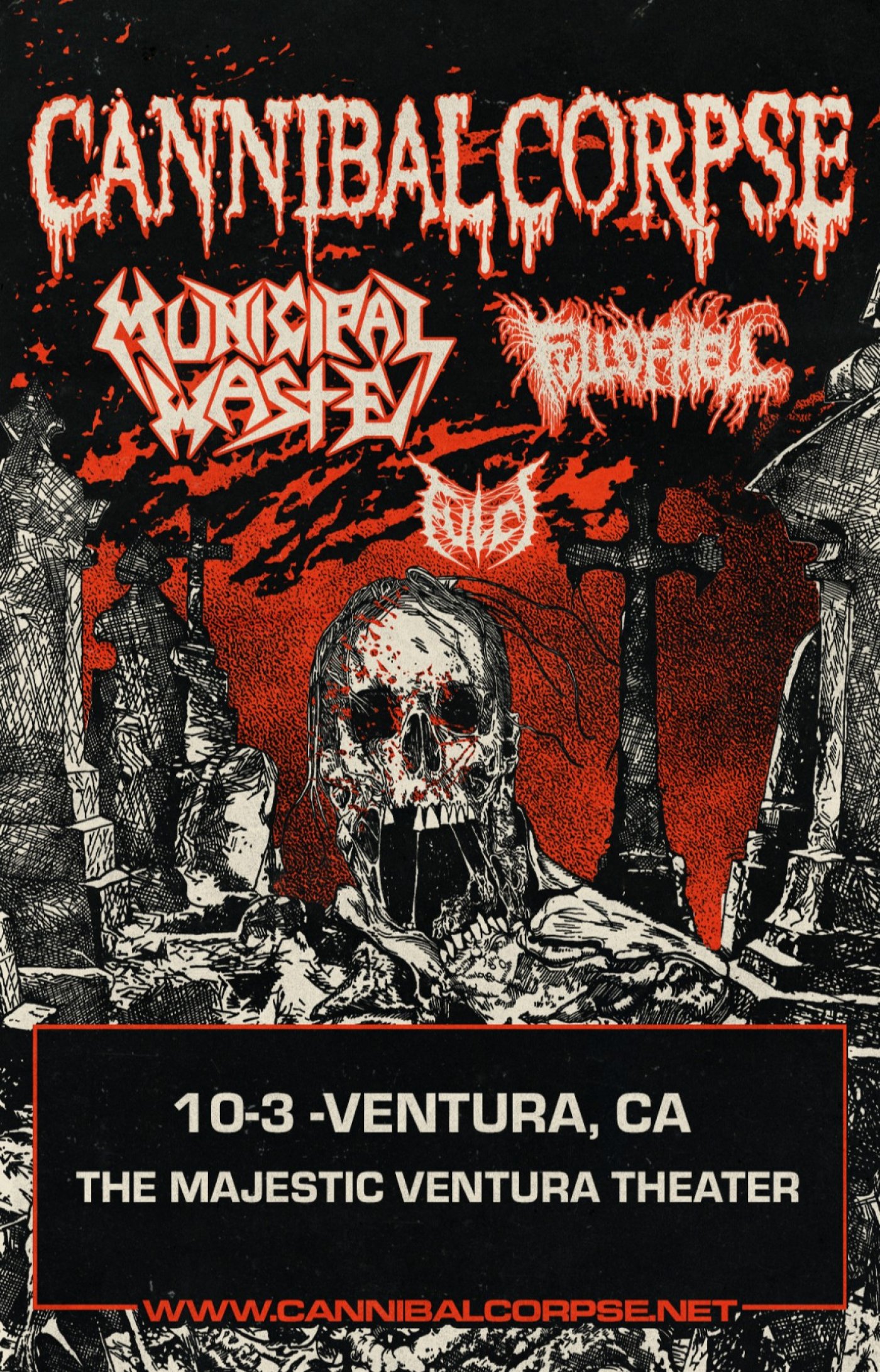Cannibal Corpse with Municipal Waste